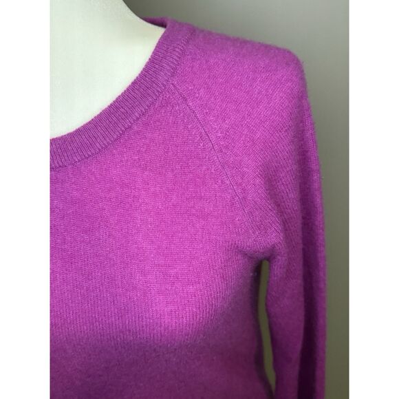 Halogen Cashmere Sweater Purple Pullover Knit Crew Neck Soft Cozy Preppy Lux Sm - Picture 9 of 14